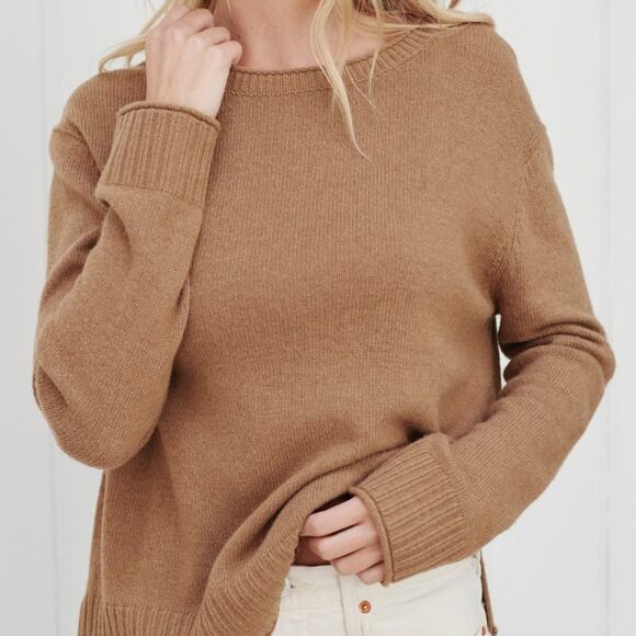 Jenni Kayne Sweaters - Jenni‎ Kayne Everyday Sweater Crewneck Dark Camel Size XS